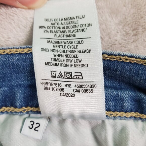 Hudson Natalie Jeans Midrise Slim Boyfriend Stretchy Crop Size 32 - Picture 13 of 14